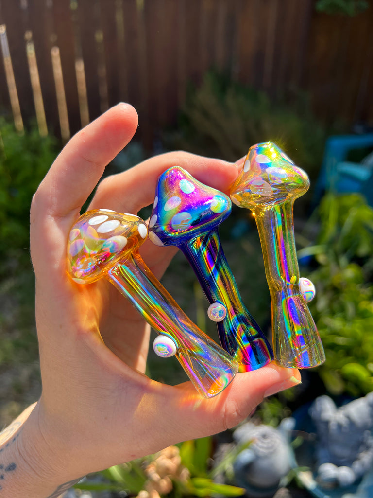 Aurafied Glass Mushroom One Hit