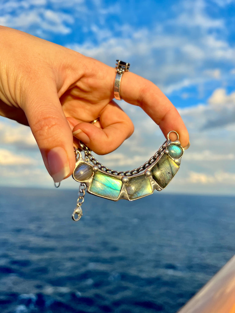Tobaira Labradorite choker no.1