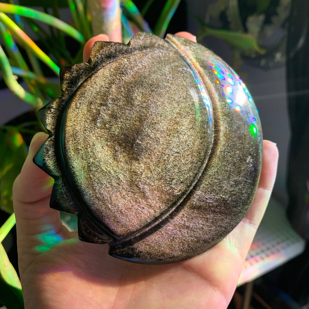 Sun and Moon Golden Sheen Obsidian