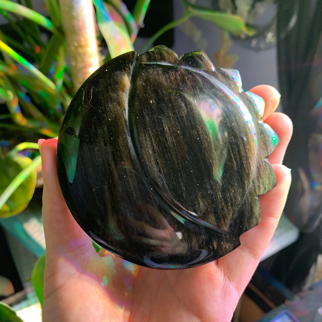 Sun and Moon Golden Sheen Obsidian