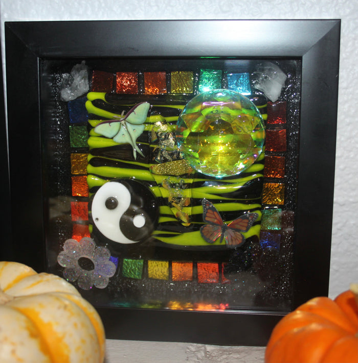 Dichotomy- 3D mosaic Shadow Box