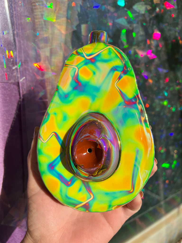 Rainbow ceramic Avocado !