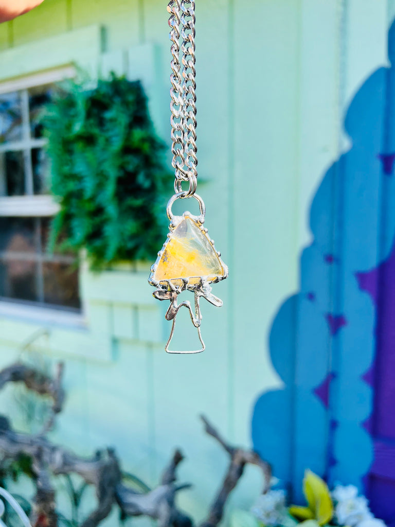Golden Healer Mushroom Amulet no.1