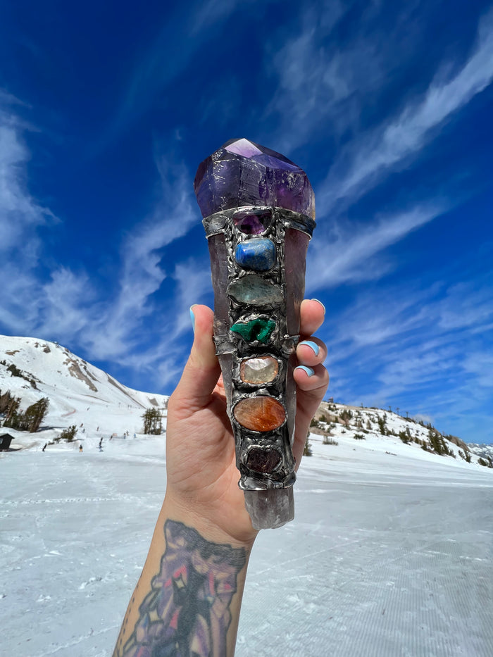 Amethyst Scepter no.2, Align to Source energy spiritual tool