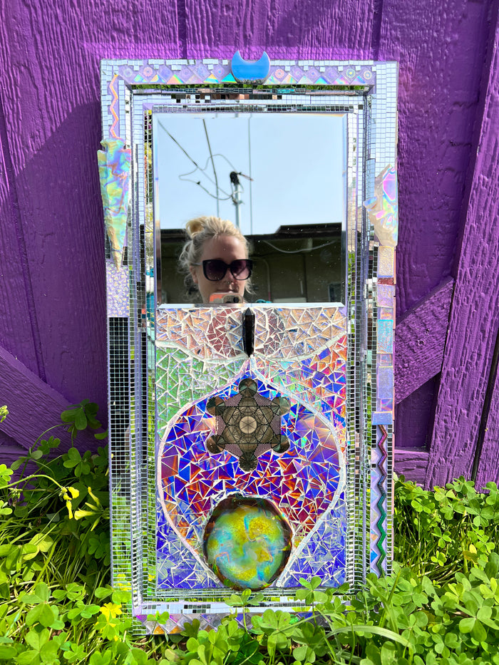 Mosaic Mirror made with Love
