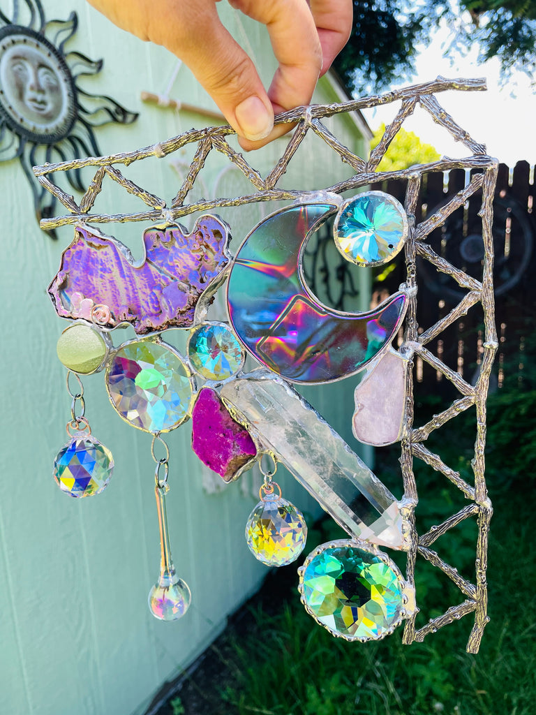One of a kind Fairy house window corner (right)