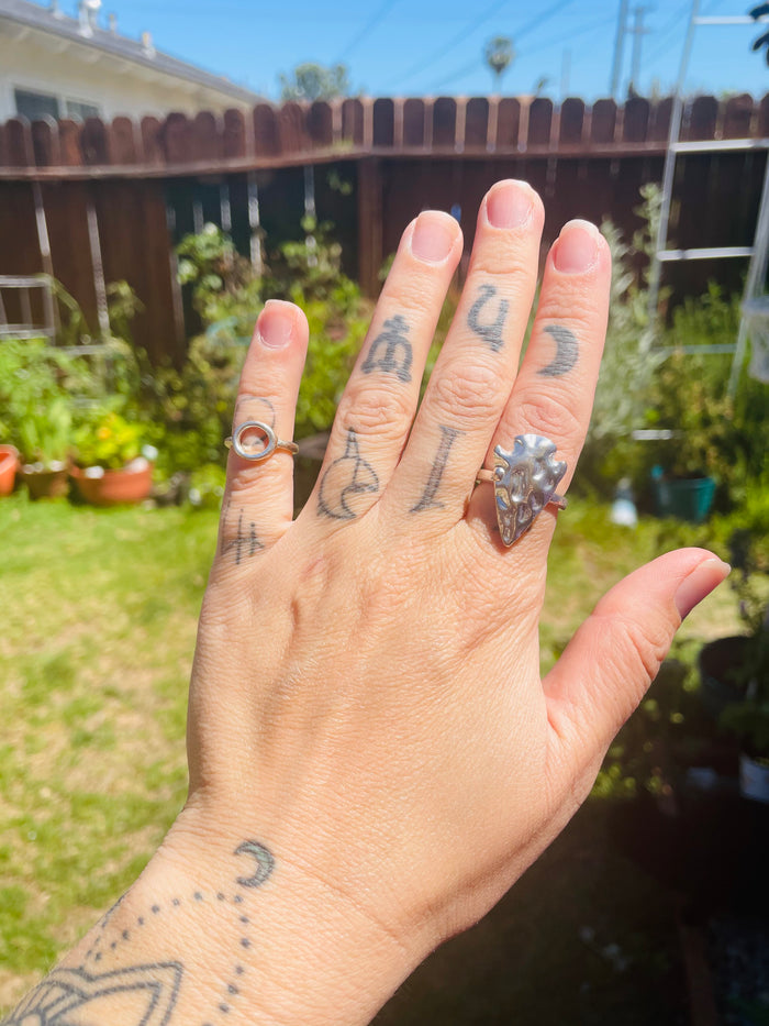 Silver ring set