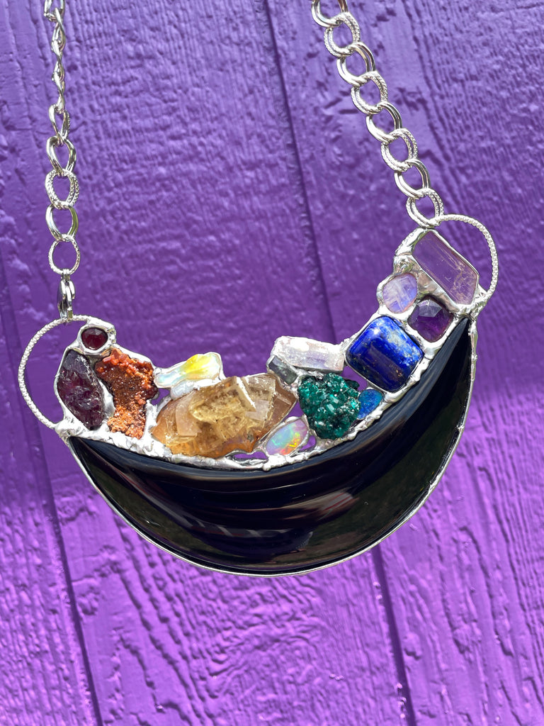 Obsidian Moon rainbow Warrior chest plate