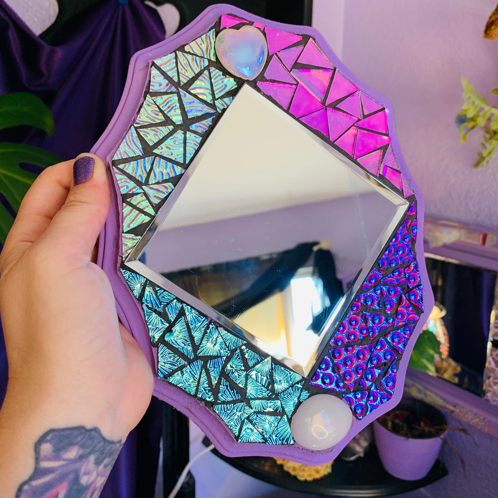 Purple Mosaic mirror