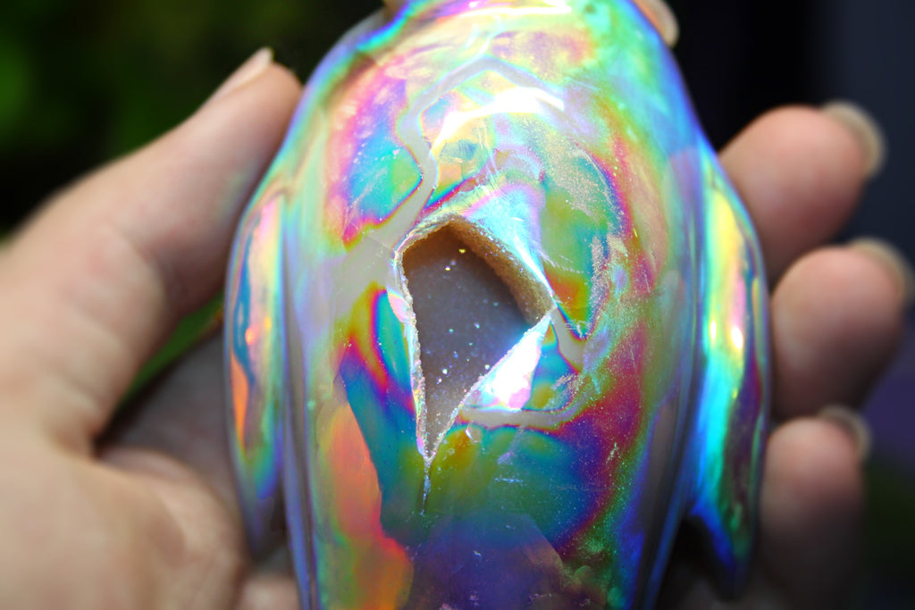 Aura Chalcedony Penguin no.1