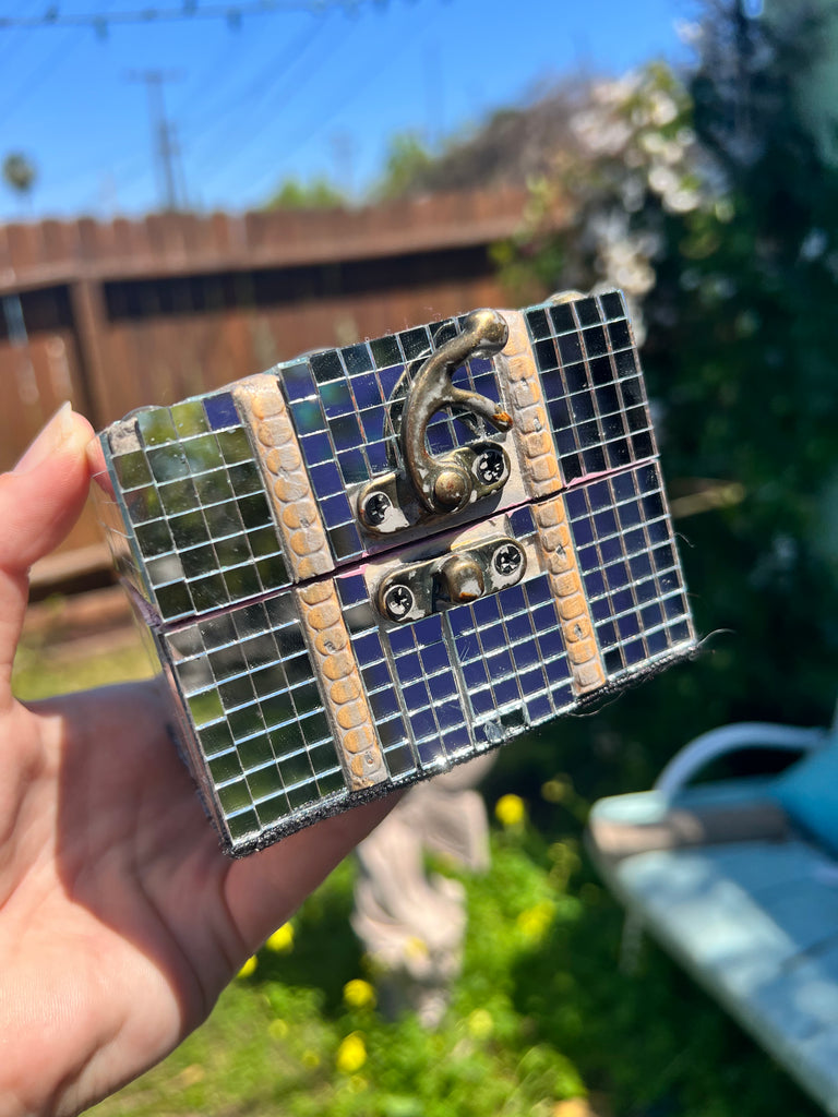 Glass Mosaic Mini Wooden Box
