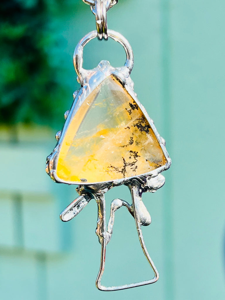 Golden Healer Mushroom Amulet no.1