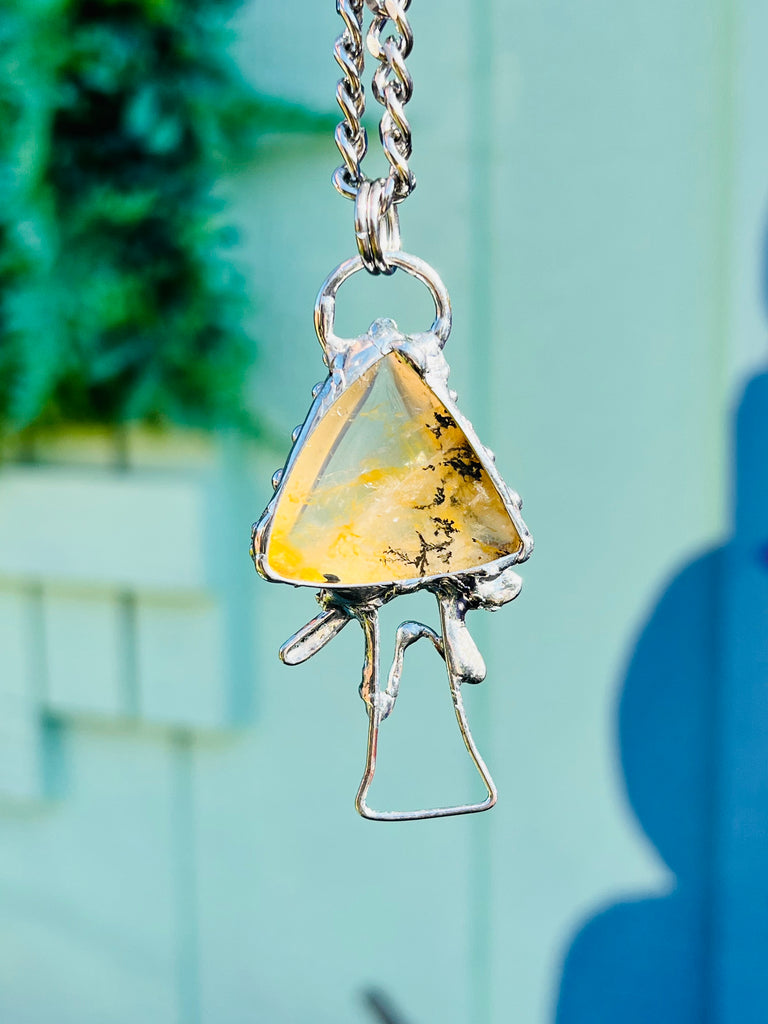 Golden Healer Mushroom Amulet no.1