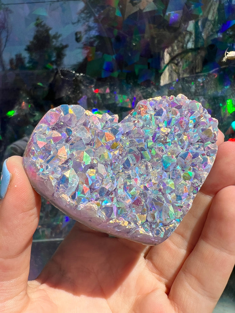 Aura Amethyst Heart no.1
