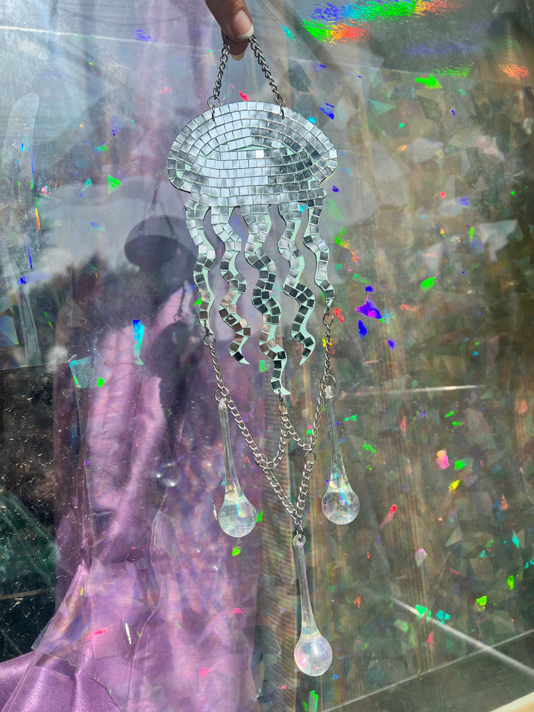 Disco Jellyfish wall/window hang