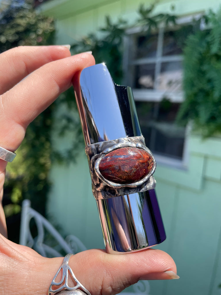 Red Tigers Eye Fire Case