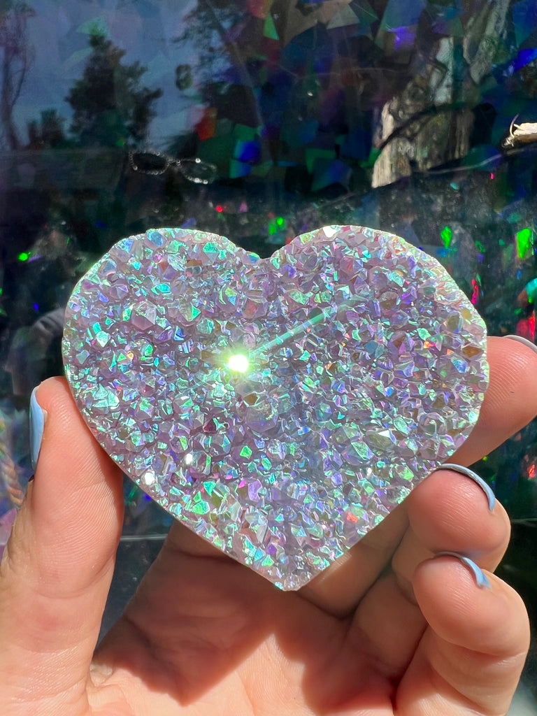 Aura Amethyst Heart no.3