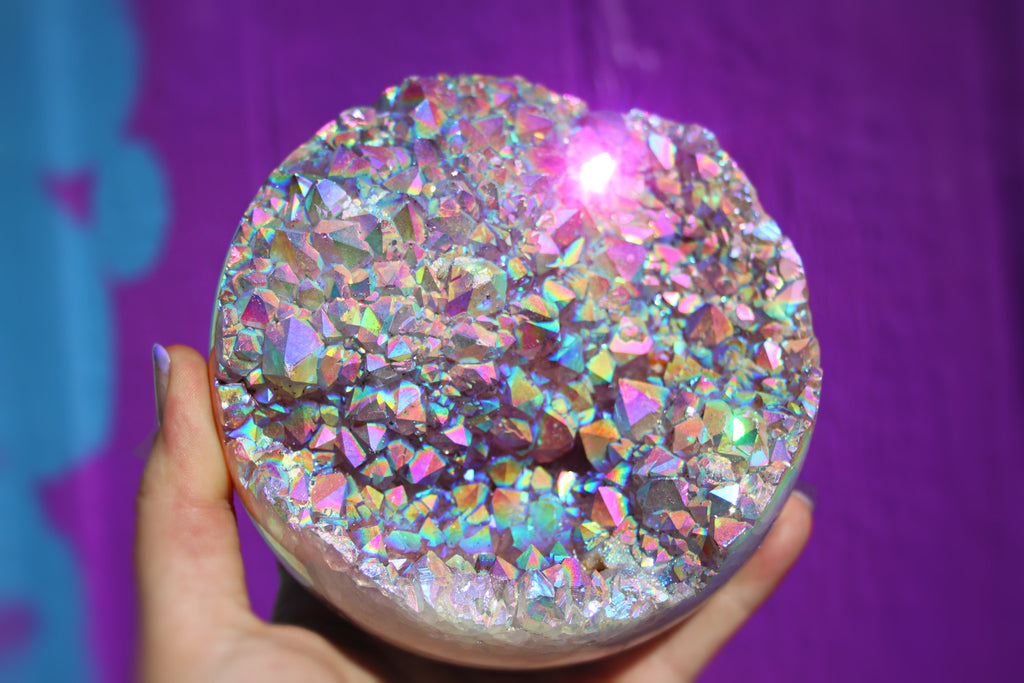 XL Aura Amethyst sphere