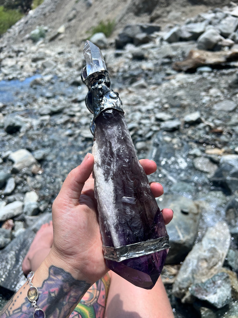 Amethyst Chakra Scepter Spiritual Tool