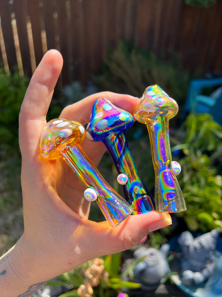 Aurafied Glass Mushroom One Hit